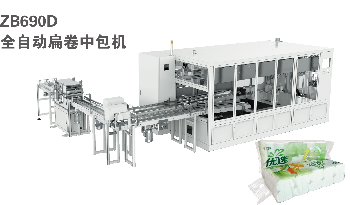 ZB690D 全自动扁卷中包机